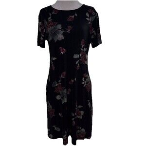 Women’s Petite Size 8 Dark Romantic Floral Dress WhimsyGoth FairyGrunge Vibe